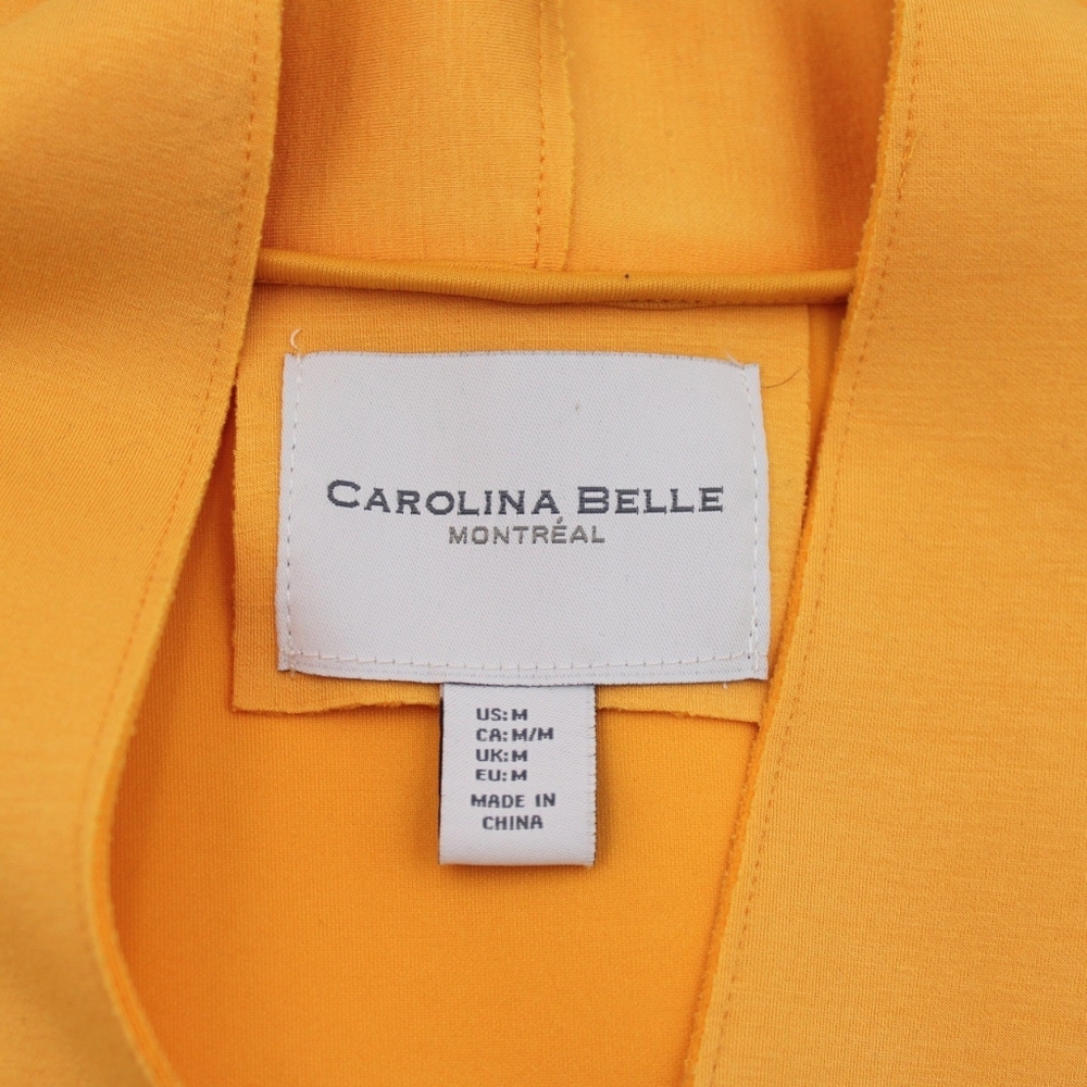 Carolina Belle Montreal Yellow Longline Duster M Snap Front - Picture 7 of 11